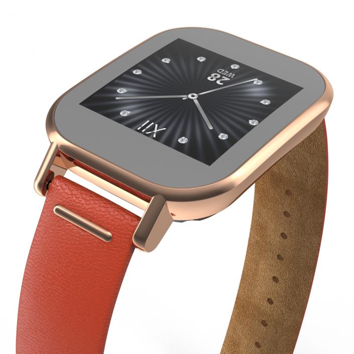 Smartwatch Asus ZenWatch 2 Leather Band 3D model