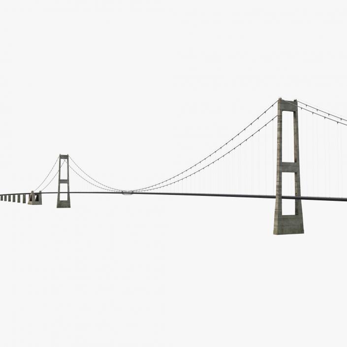 3D Great Belt Fixed Link Bridge model