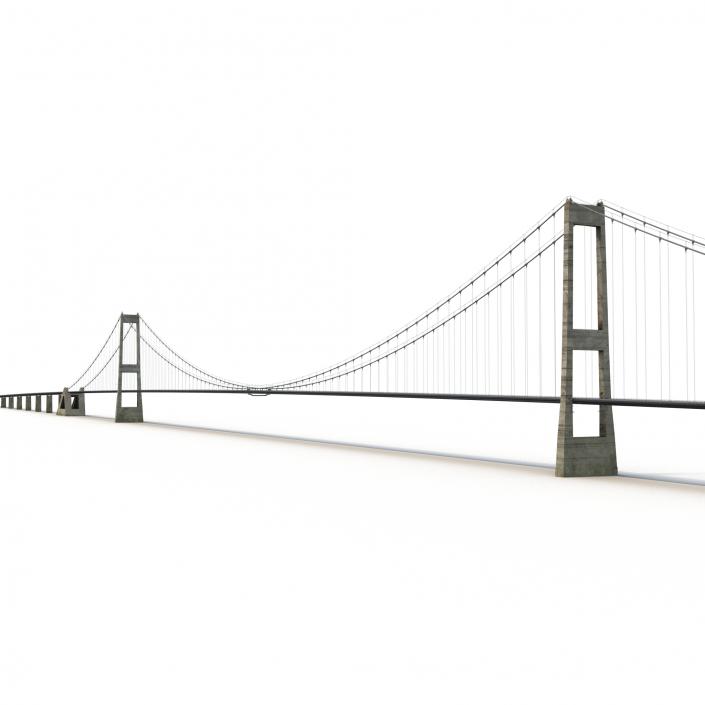 3D Great Belt Fixed Link Bridge model