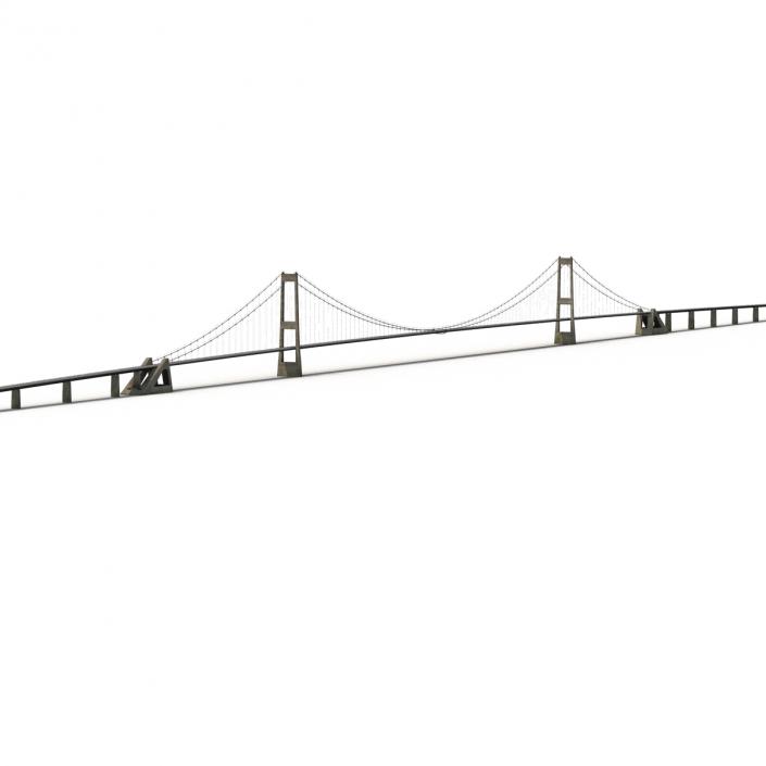 3D Great Belt Fixed Link Bridge model