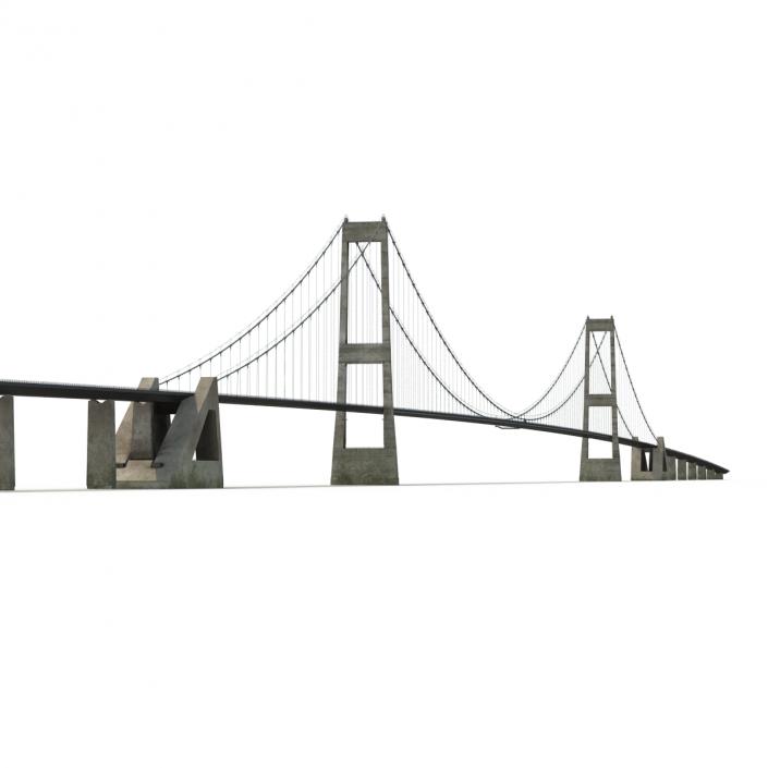 3D Great Belt Fixed Link Bridge model