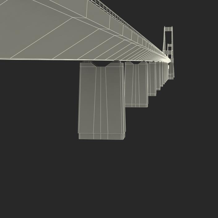 3D Great Belt Fixed Link Bridge model