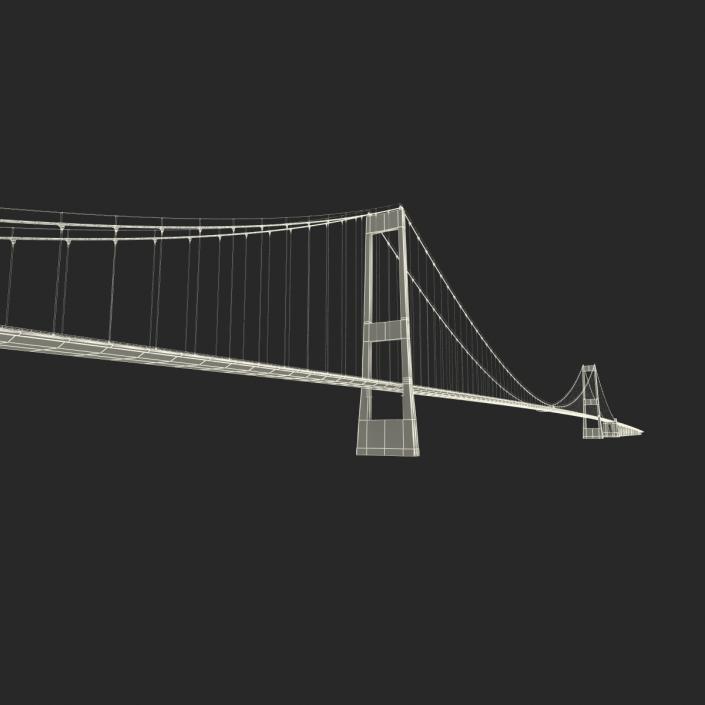 3D Great Belt Fixed Link Bridge model