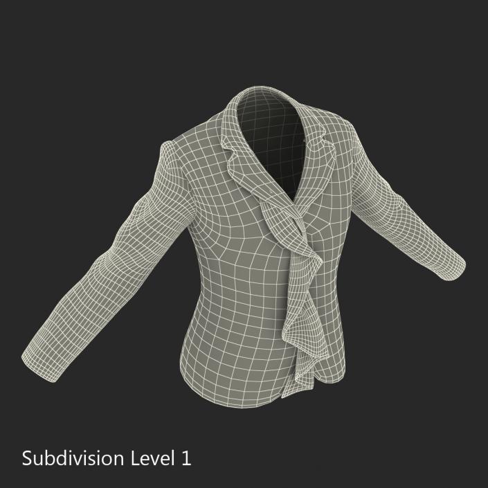 Women Suit Jacket 3 3D model