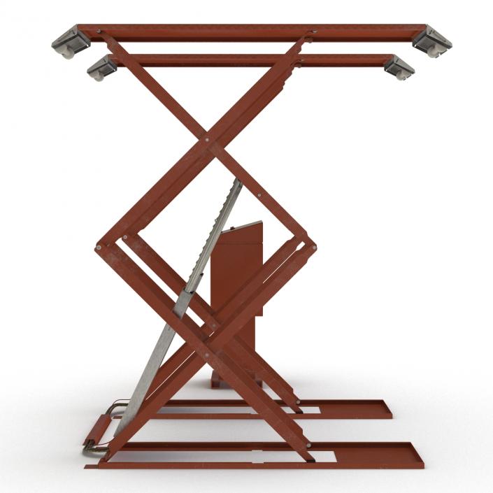 3D Automotive Scissor Lift Generic Rigged model