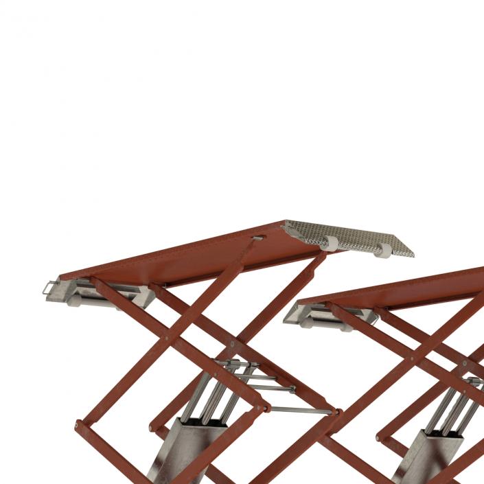 3D Automotive Scissor Lift Generic Rigged model