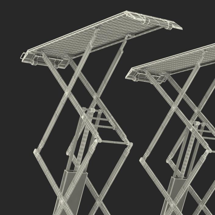 3D Automotive Scissor Lift Generic Rigged model