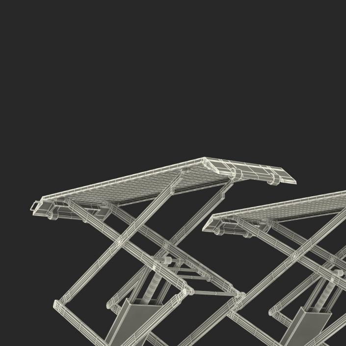 3D Automotive Scissor Lift Generic Rigged model