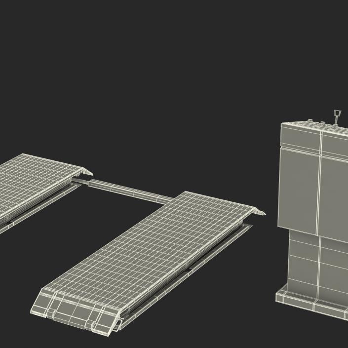 3D Automotive Scissor Lift Generic Rigged model