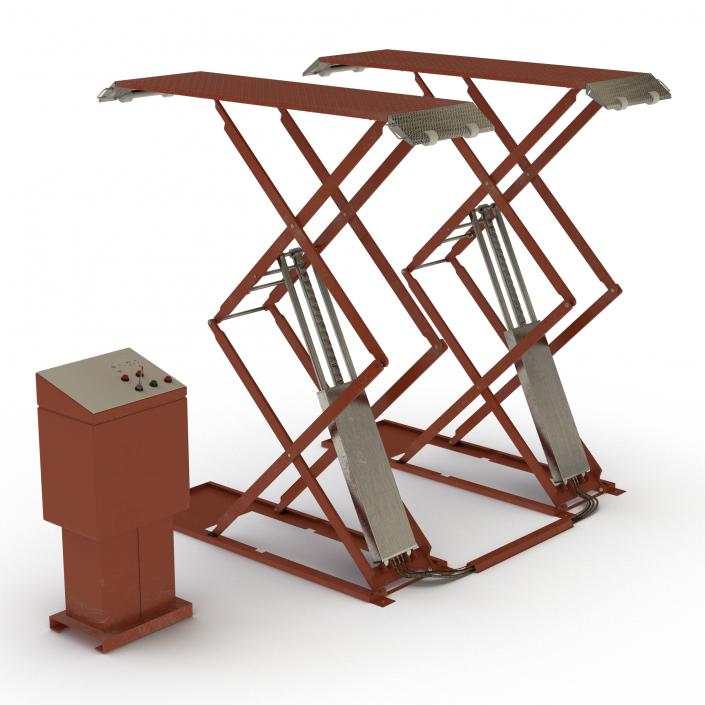 3D Automotive Scissor Lift Generic