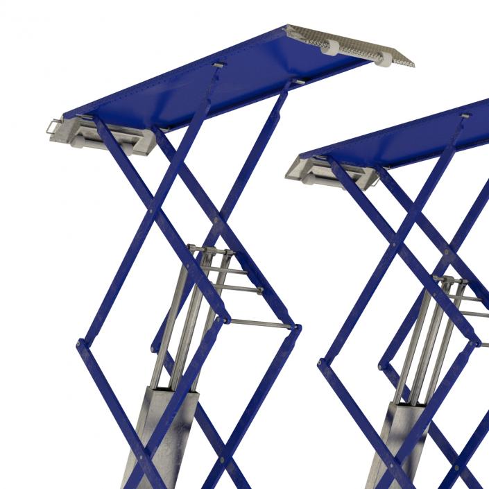 3D model Automotive Scissor Lift Rigged