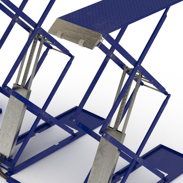 3D model Automotive Scissor Lift Rigged