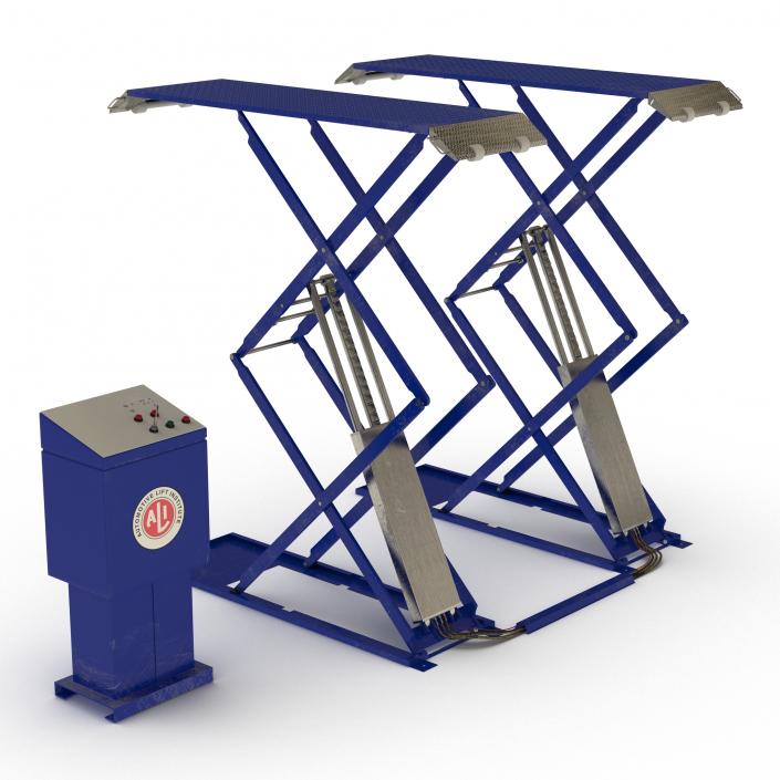 3D Automotive Scissor Lift model