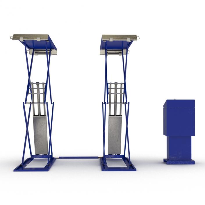 3D Automotive Scissor Lift model