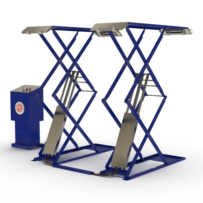 3D Automotive Scissor Lift model