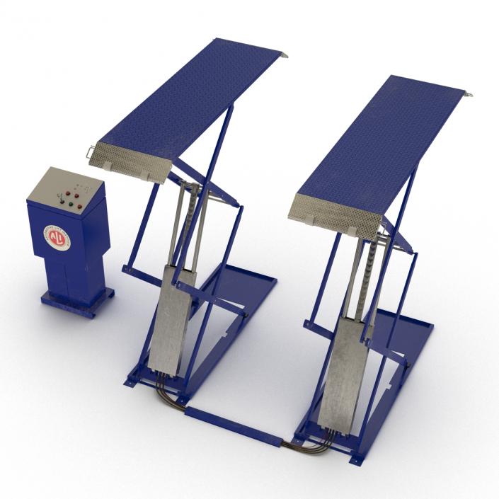 3D Automotive Scissor Lift model