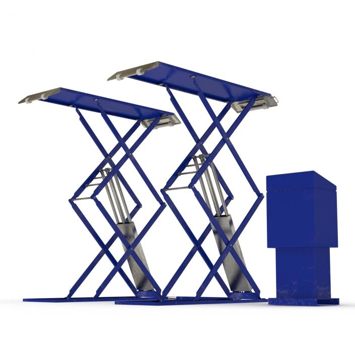 3D Automotive Scissor Lift model