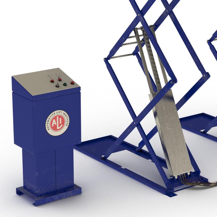 3D Automotive Scissor Lift model