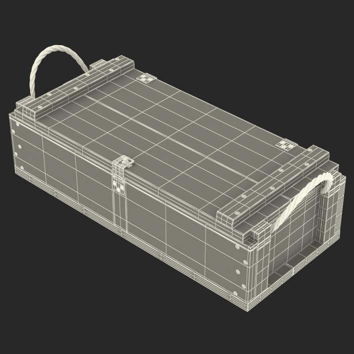 3D Ammo Crate 2 Green model