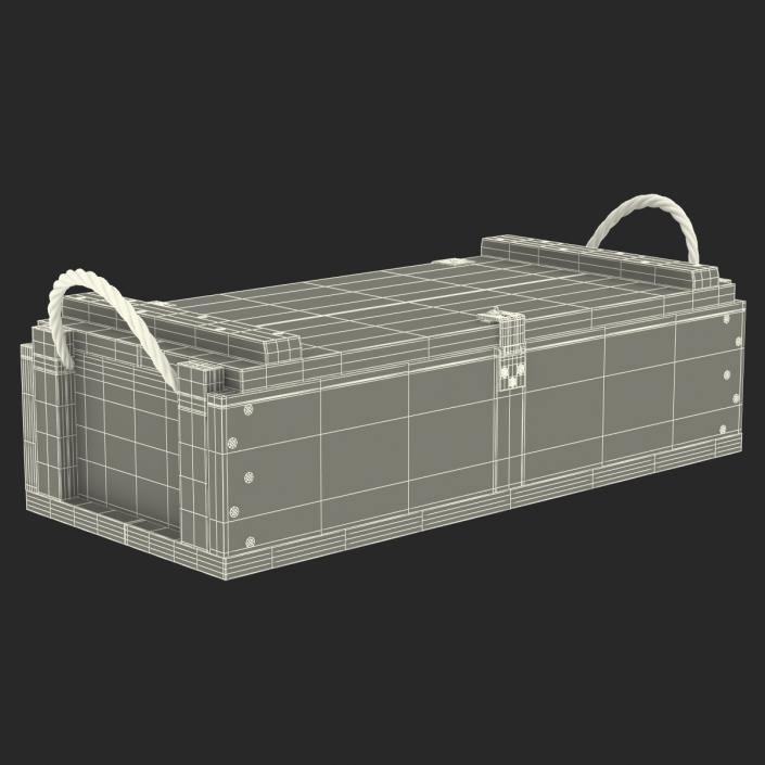 3D Ammo Crate 2 Green model