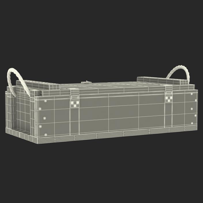 3D Ammo Crate 2 Green model