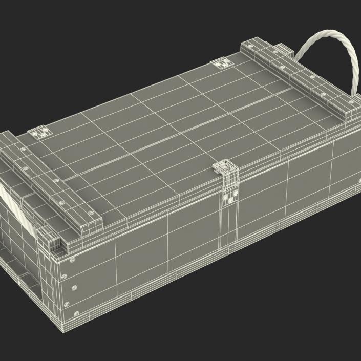 3D Ammo Crate 2 Green model