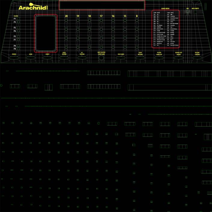 3D Electronic Dartboard Machine model