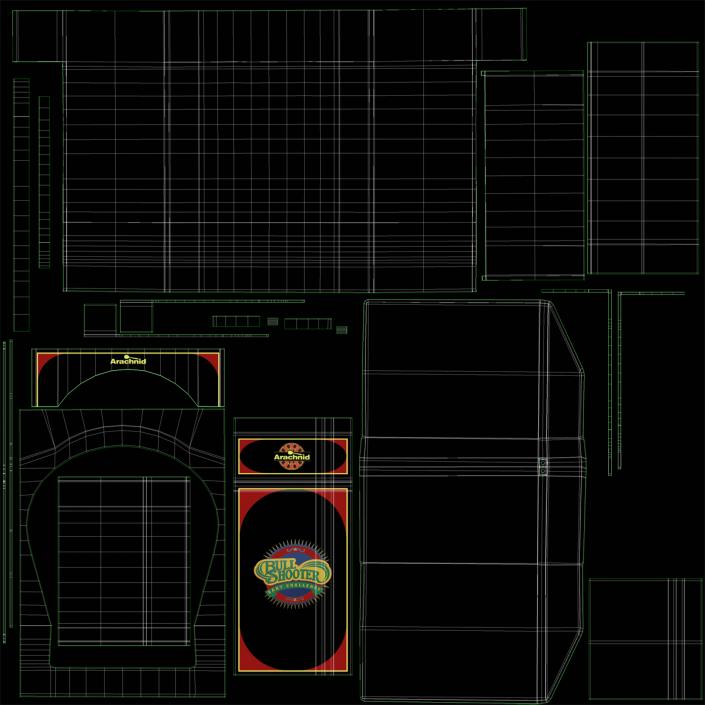 3D Electronic Dartboard Machine model