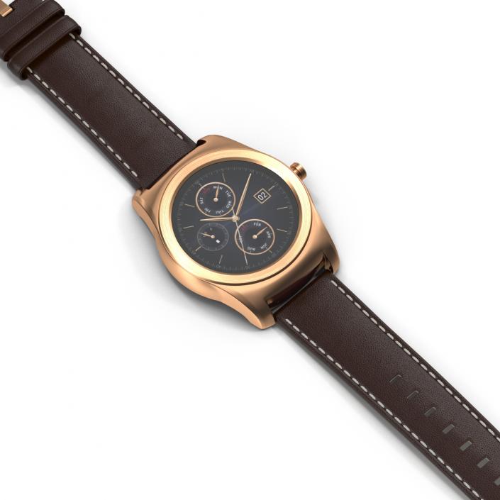 3D model LG Watch Urbane Gold