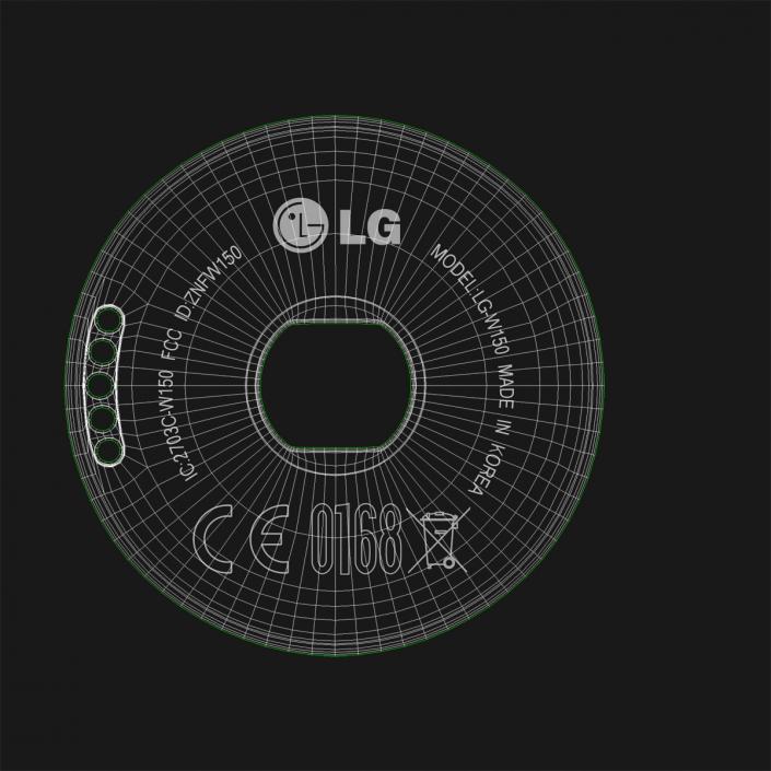 3D model LG Watch Urbane Gold