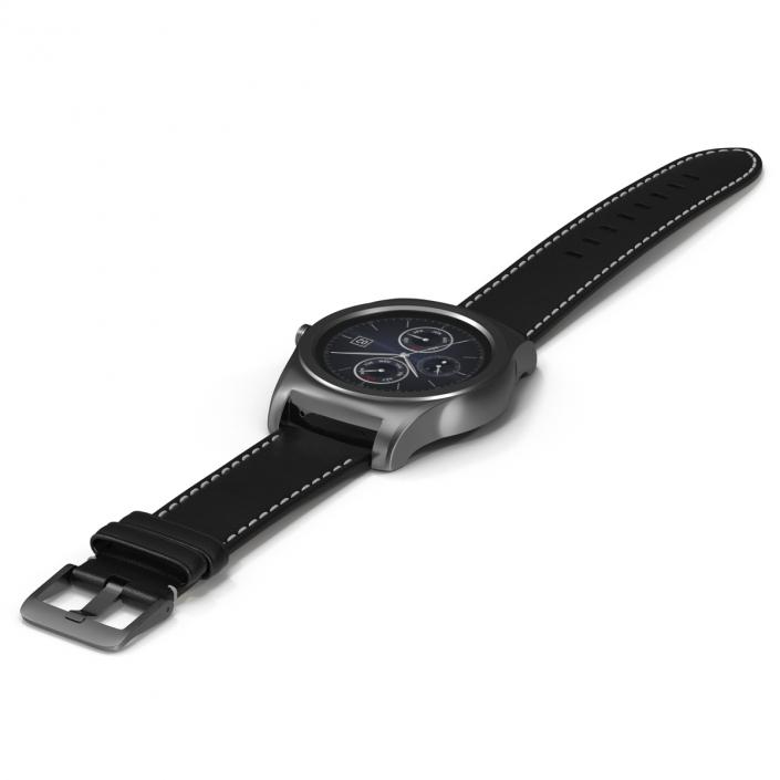 LG Watch Urbane Silver 3D