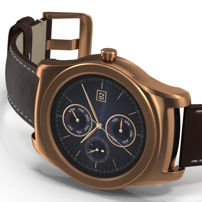 LG Watch Urbane 2 Gold 3D