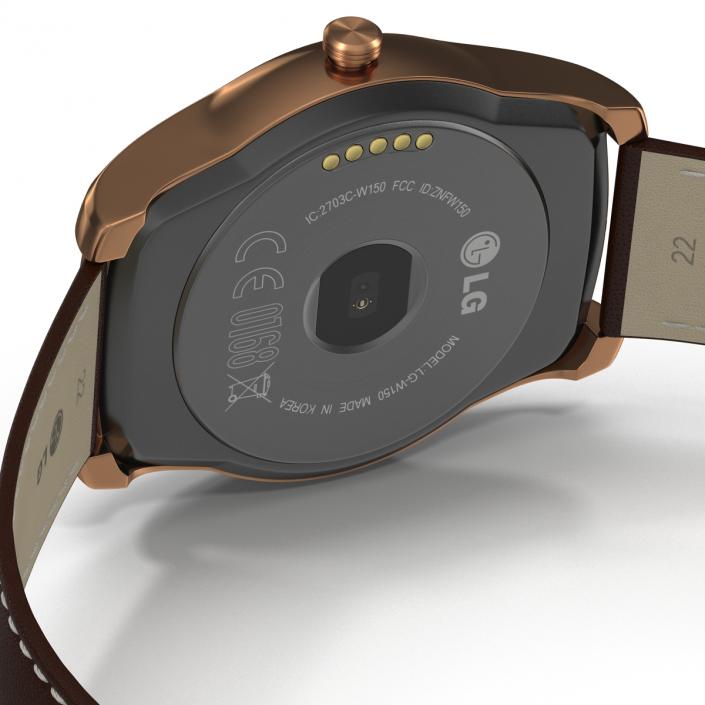 LG Watch Urbane 2 Gold 3D