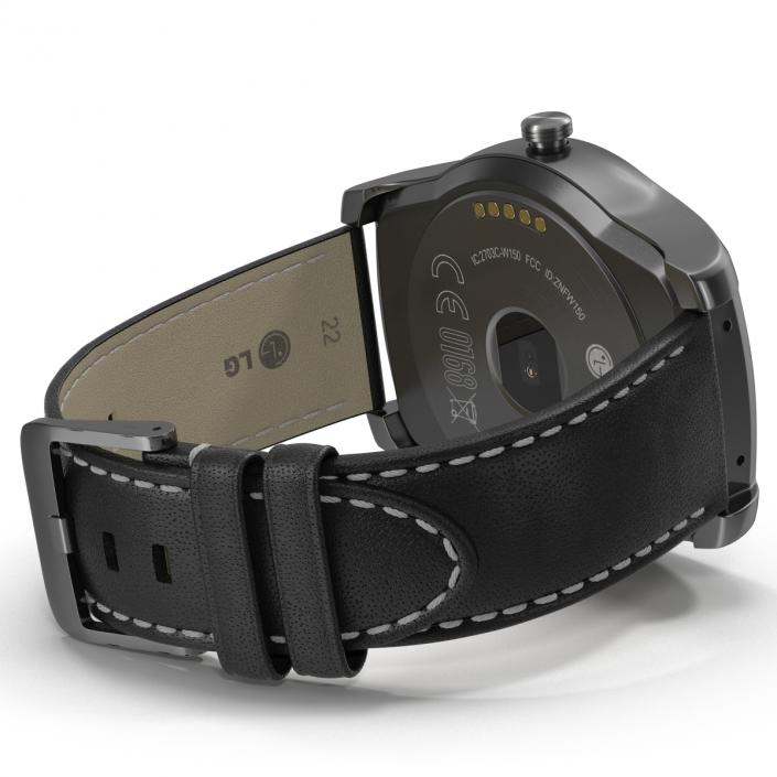 LG Watch Urbane 3 Silver 3D model