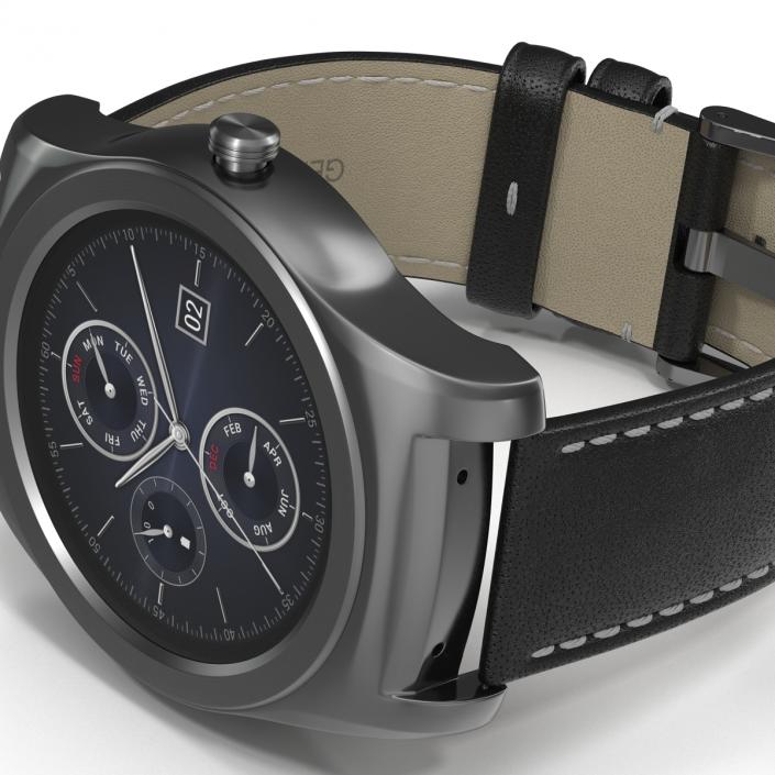 LG Watch Urbane 3 Silver 3D model