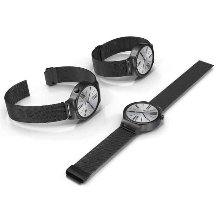 Huawei Watch Dark Metal Band Set 3D