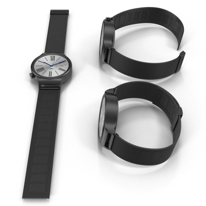 Huawei Watch Dark Metal Band Set 3D