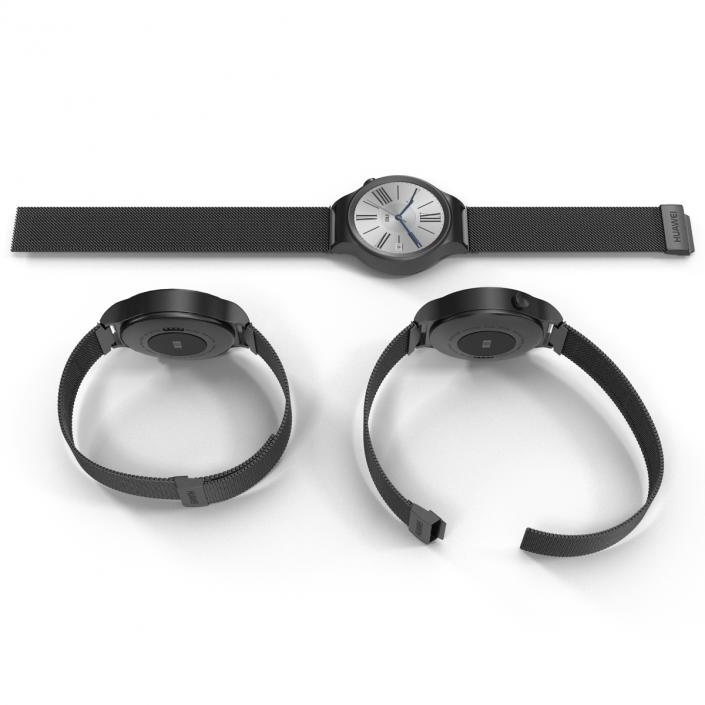 Huawei Watch Dark Metal Band Set 3D