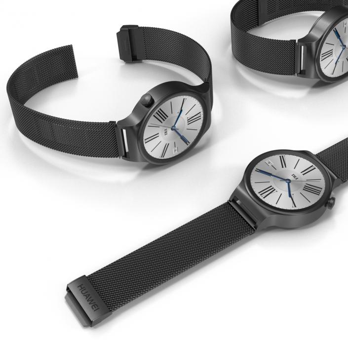 Huawei Watch Dark Metal Band Set 3D