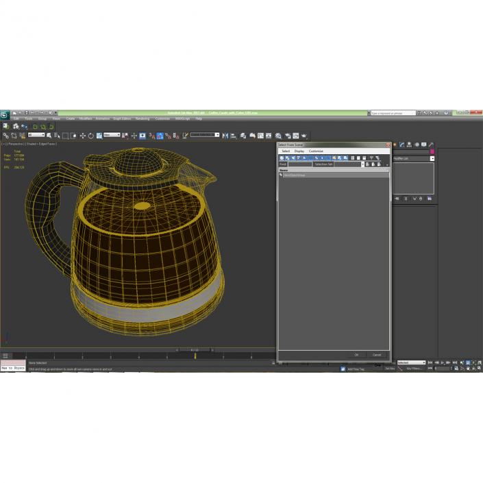 Coffee Carafe with Cofee 3D model