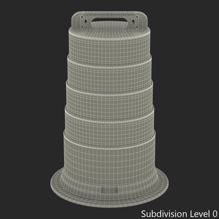 3D Barrel Barricade 2 model