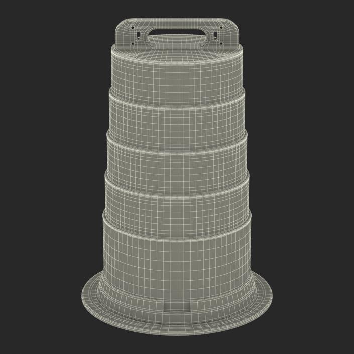 3D Barrel Barricade 2 model