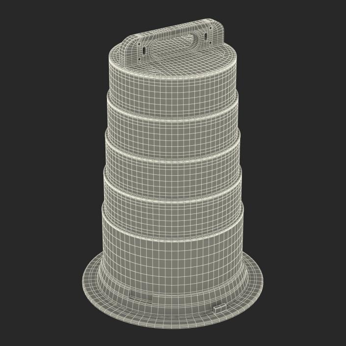 3D Barrel Barricade 2 model