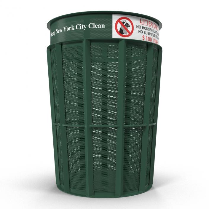 3D model New York Garbage Bin