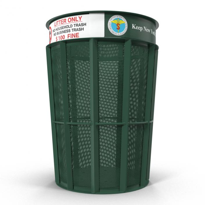 3D model New York Garbage Bin