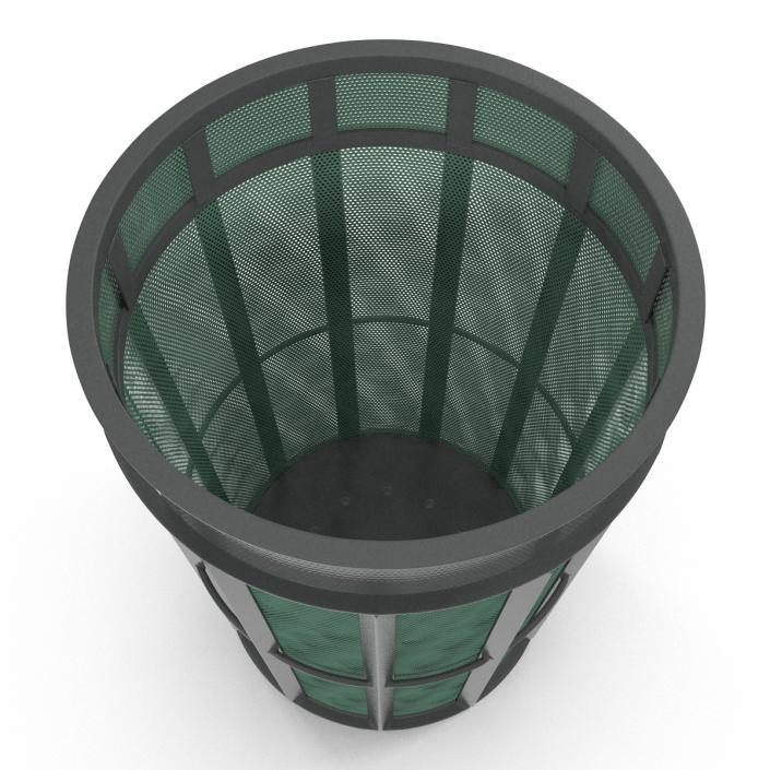 3D Public Garbage Can model