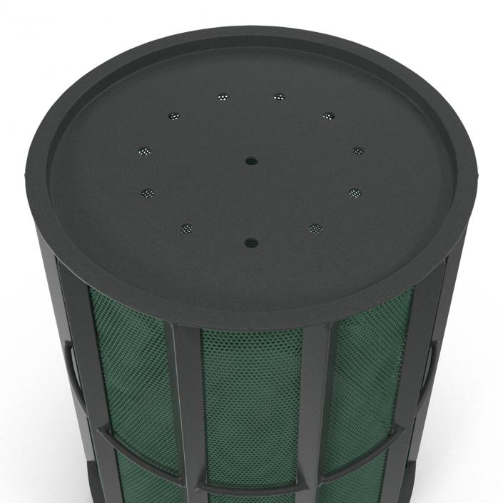 3D Public Garbage Can model