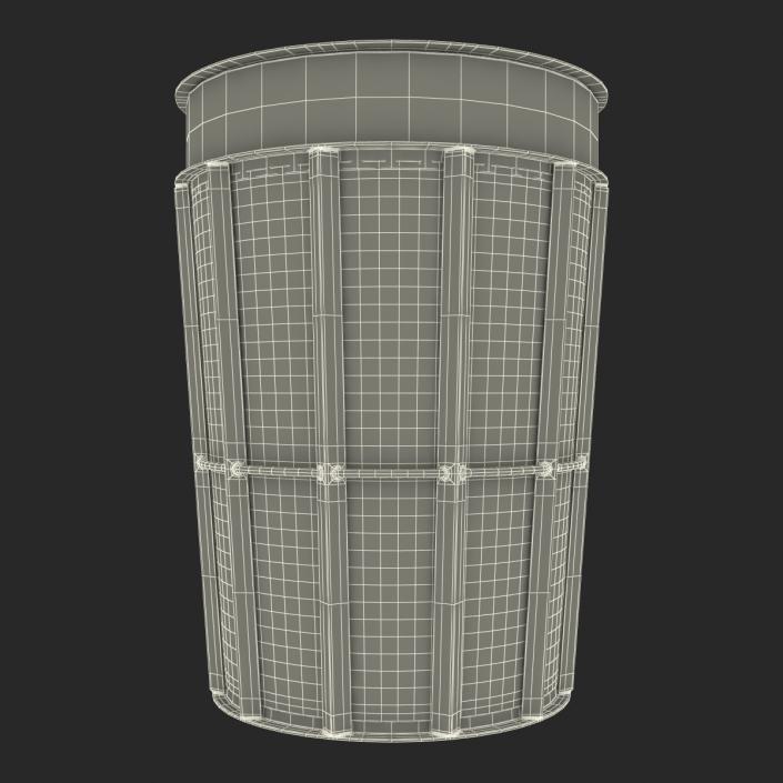 3D Public Garbage Can model