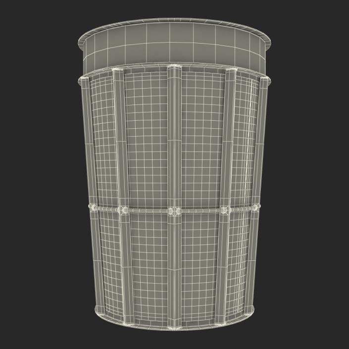 3D Public Garbage Can model