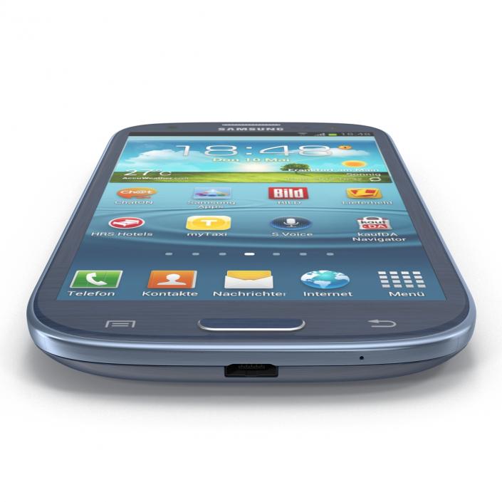 3D model Samsung Galaxy S III Blue